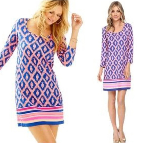 Lilly Pulitzer Dresses & Skirts - Lilly Pulitzer Dress Women’s Sz XXS Pink Little Fish Engineered Beacon Mini